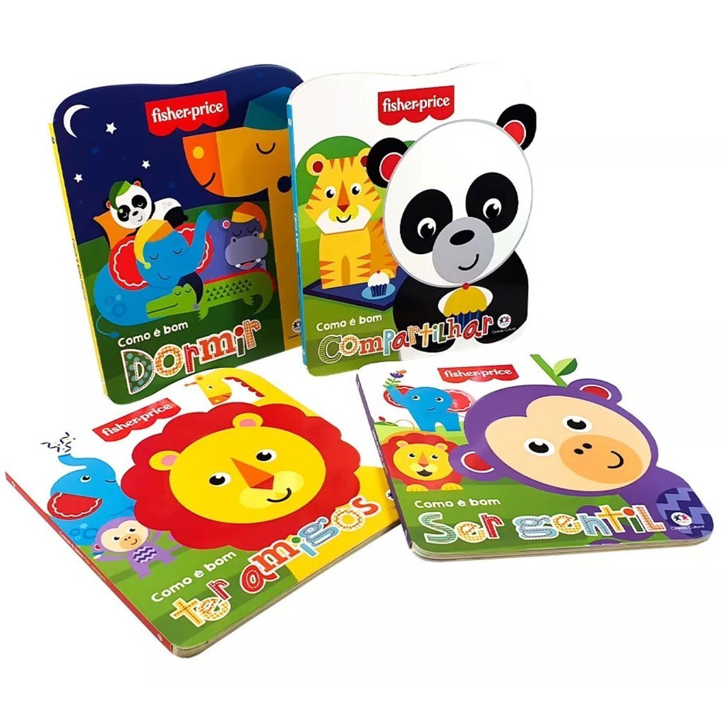 Kit Coleção Como é Bom Fisher Price | 04 Livros | Editora Ciranda Cultural