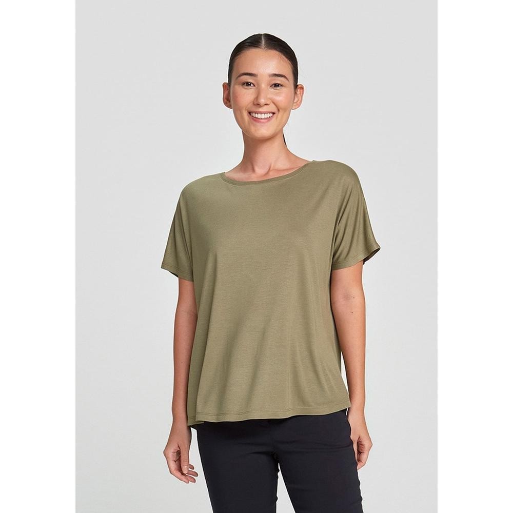 Blusa Básica Feminina Manga Curta Ampla Hering - Women Clothes