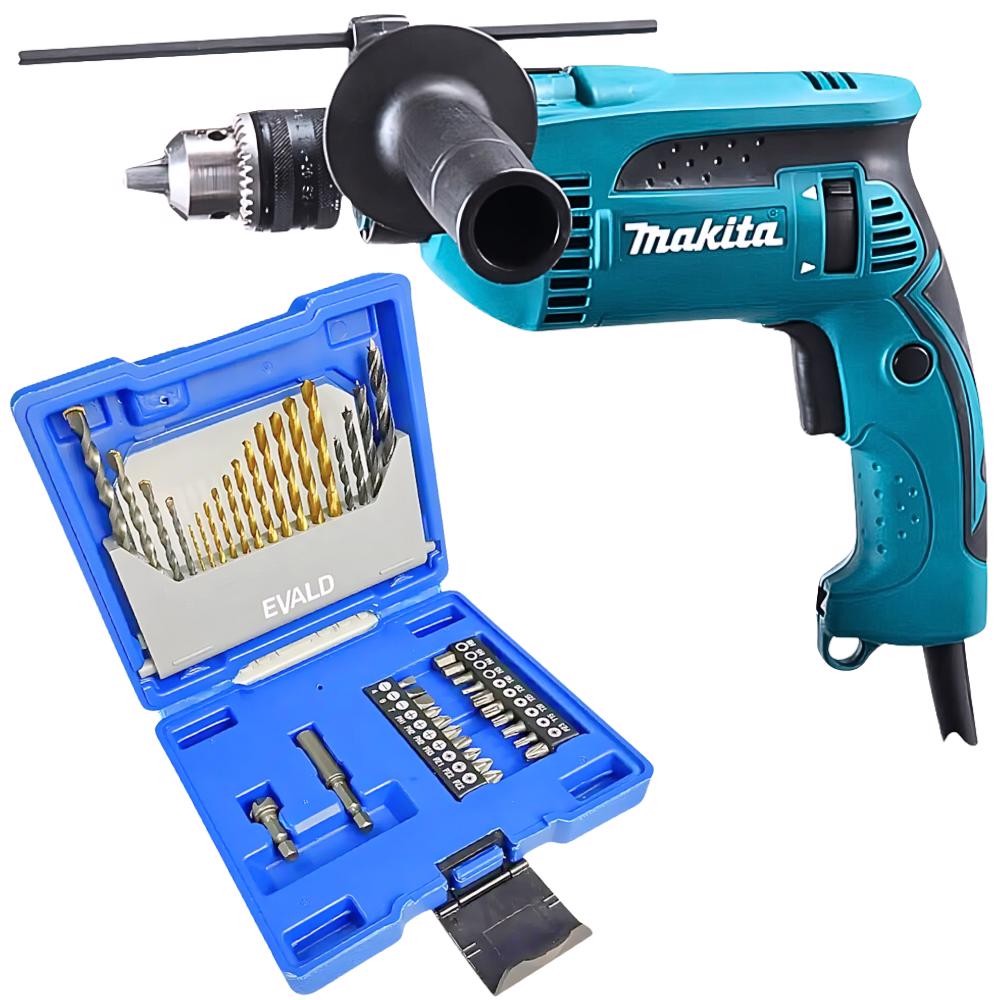 Furadeira Industrial 1/2 POL de Impacto 760W HP1640K com Maleta MAKITA em Oferta na Shopee
