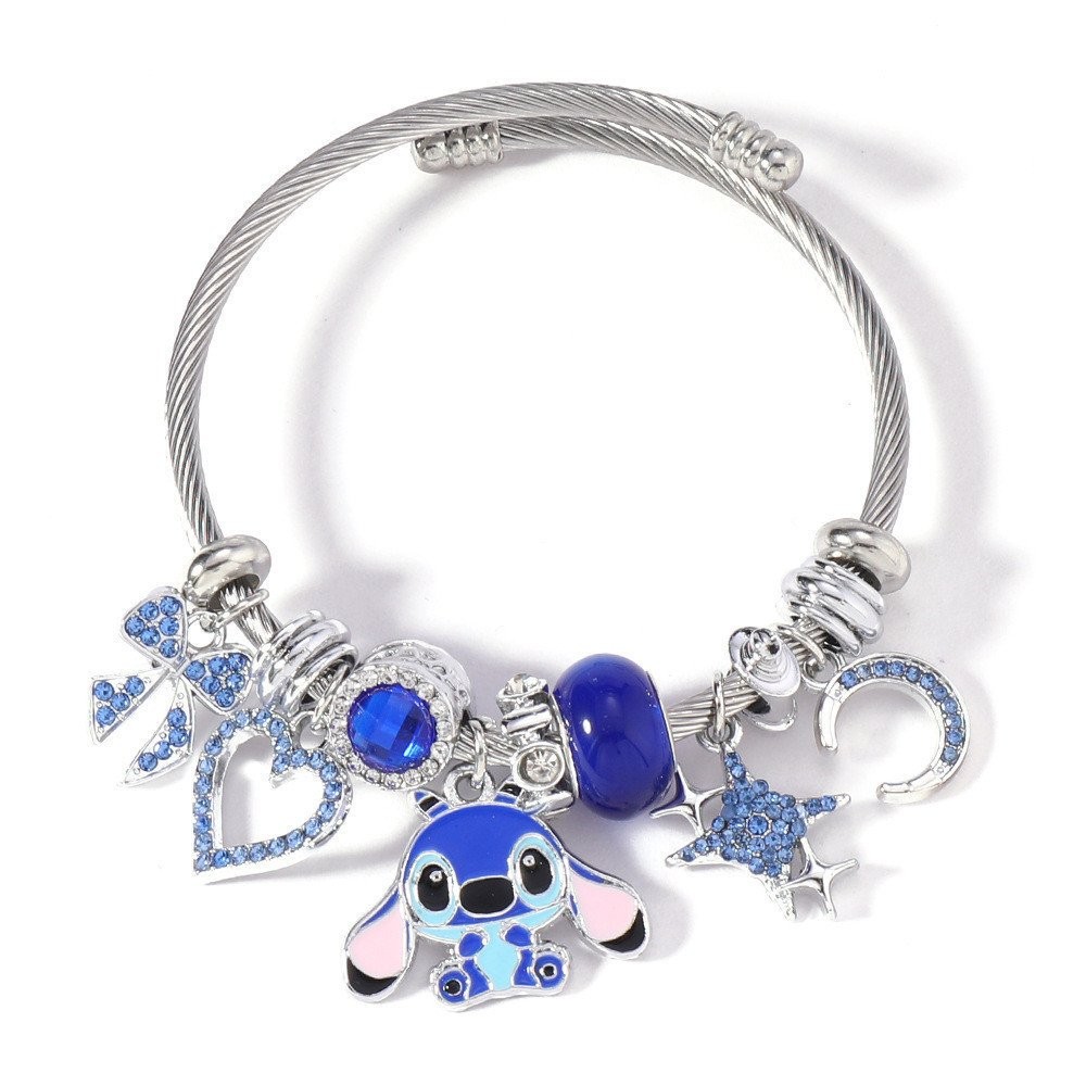 【 Ready Stock 】 Disney Pulseira De Ponto De Prata Pandora P 925 Pingente Infantil & Feminino Acessórios Para Casais Home