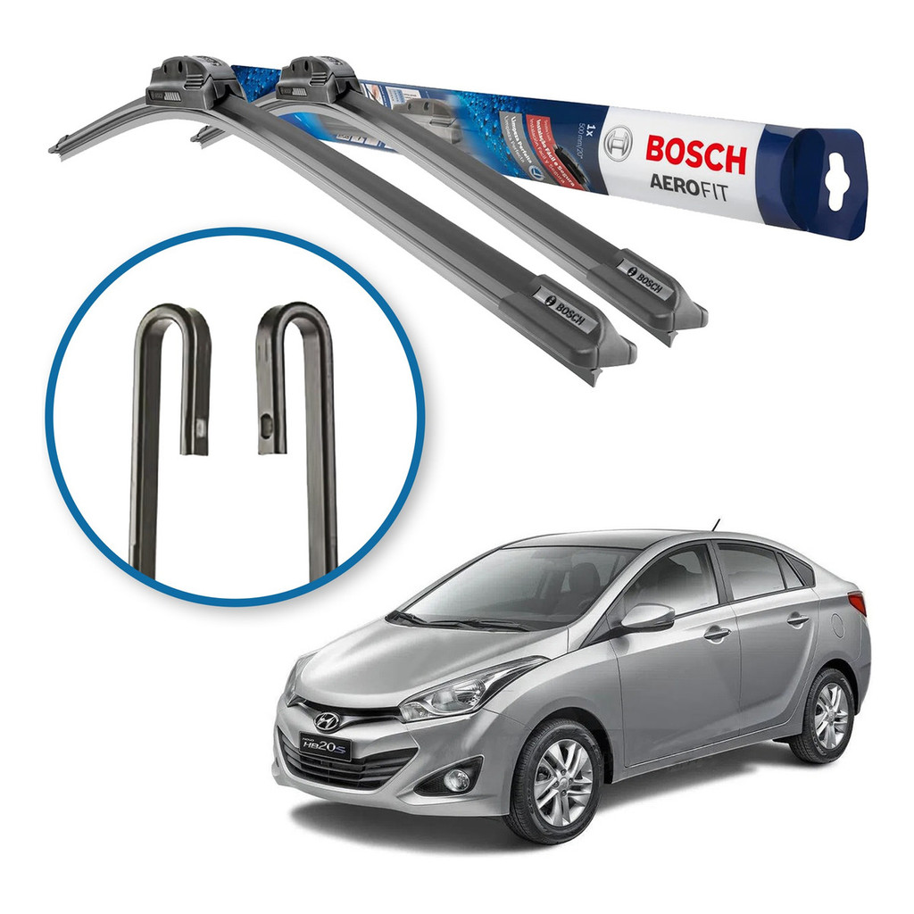 Limpador Parabrisa Original Hyundai Hb20 Hb 20 Hb20s Hb20x  Bosch em Oferta na Shopee