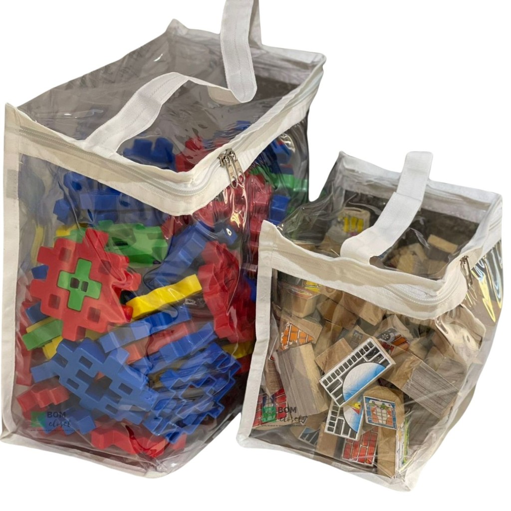 Caixa, Bolsa, Bag Bloco Organizador de Brinquedos M 30X30X15