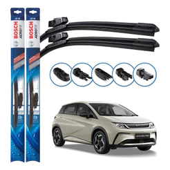 Par de Palhetas Limpador Parabrisa Multiclip Original Bosch BYD Dolphin 2023 E 2024