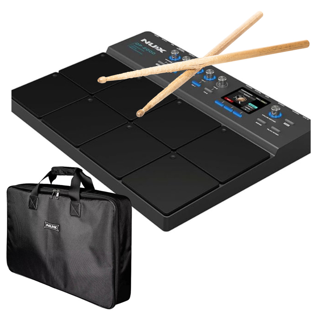 Módulo Pad Eletrônico de Percussão NUX DP-2000 c/  MIDI USB