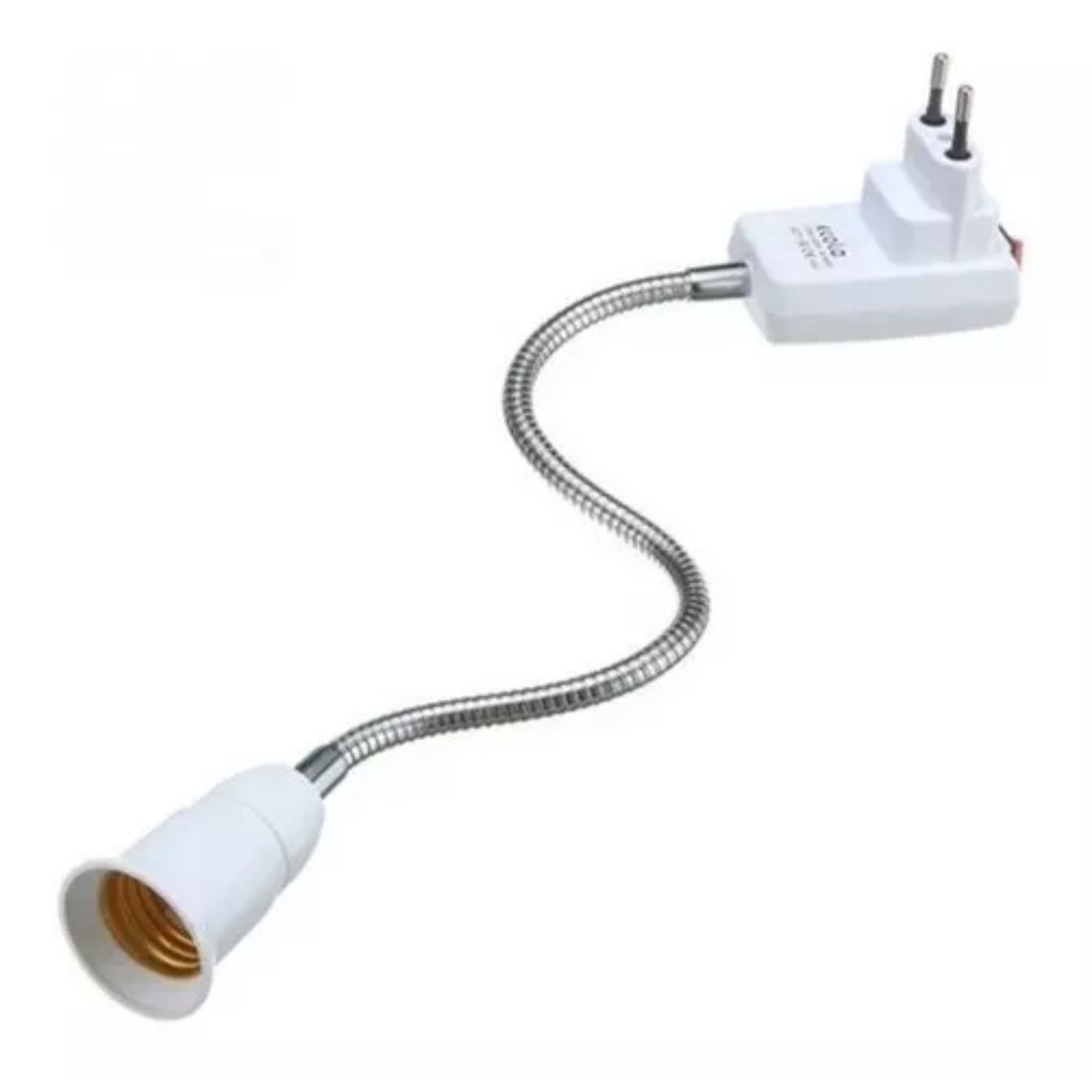 Soquete 60cm para Lampada Haste Flexível E27 Adaptador Tomada Bestfer BFH2311 em Oferta na Shopee