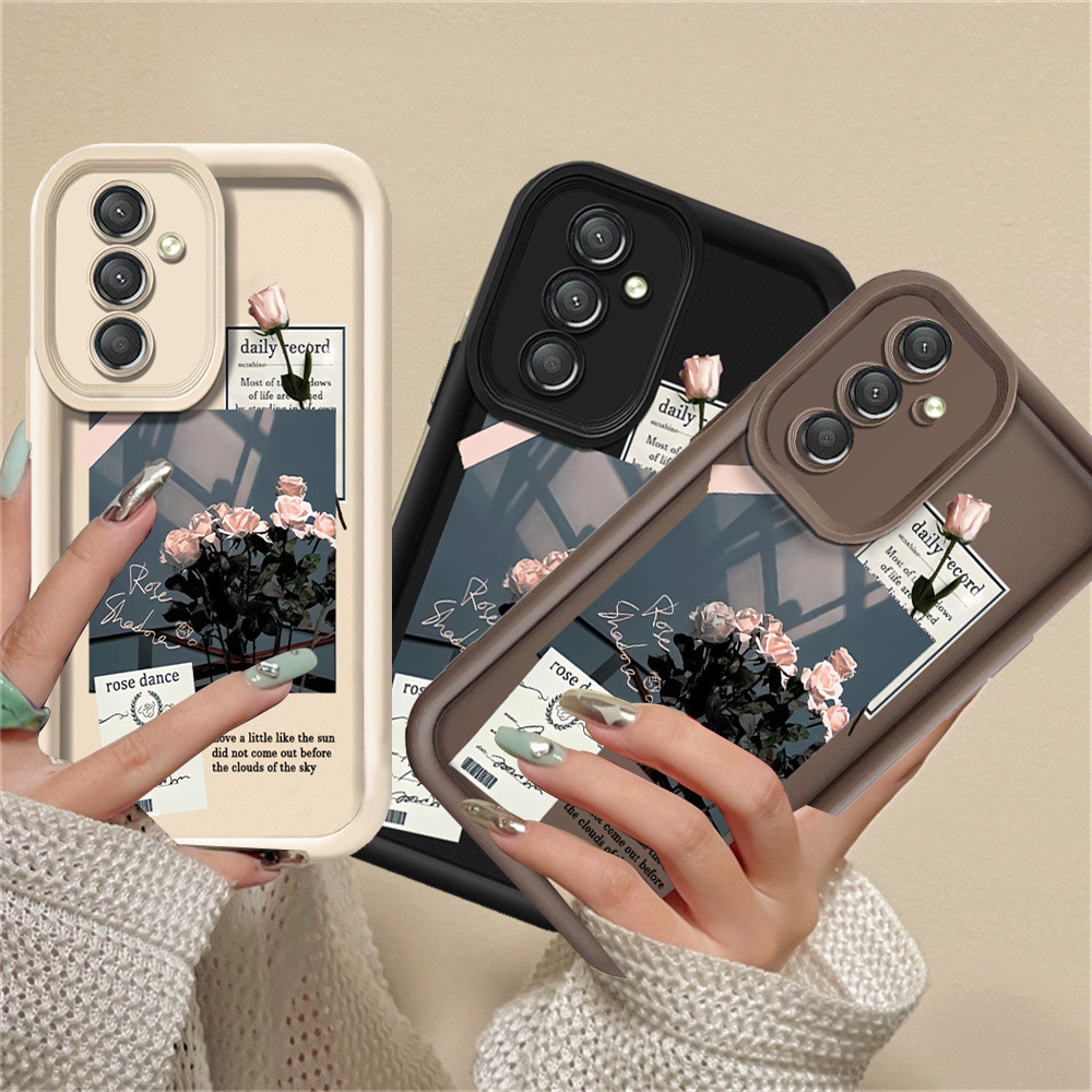 Samsung A05S A05S A05S A15 A14 A13 A04S A03S A04E A03 A10S A10S A11 A12 A20 A30 A20S M11 M12 A13 5G A02S Capa Flexível Com Etiqueta Rosa HOSTR