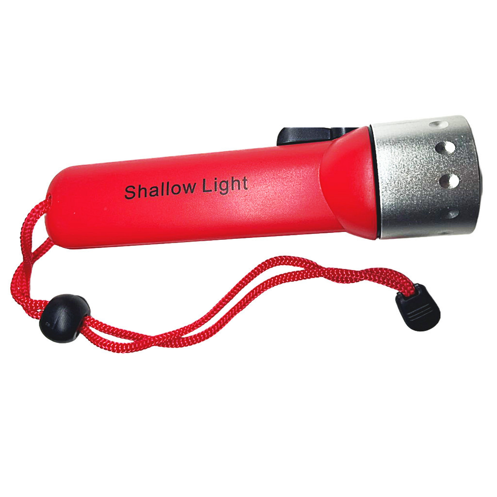 LANTERNA DE MERGULHO NOTURNO LED A PROVA DAGUA PROFISSIONAL CMIK XQ-2 VERMELHA