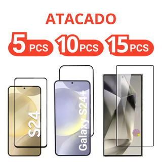 Kit Película Vidro Samsung S24 / S24 Plus / S24 Ultra Combo Com 5/10/15 Peças Atacado em Oferta na Shopee