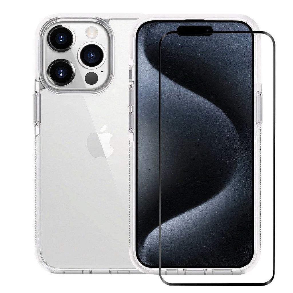 Kit Capa case capinha Anti-Slip e Pelicula Ultra Glass para iPhone 15 Pro Max - Gshield