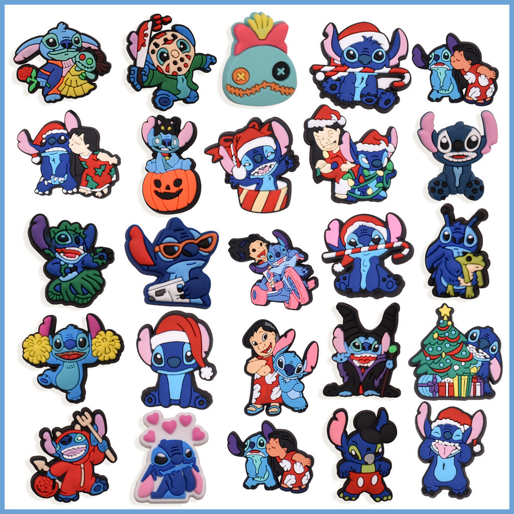 Acessórios para sandálias Pinos PVC Dora Stitch Cartoon Sapatos De Chinelo Bonitos Botão De Encanto