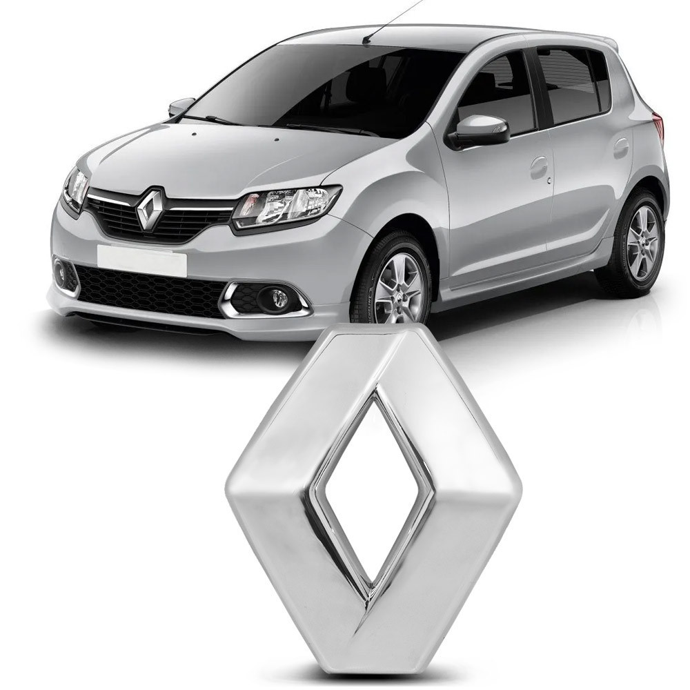 Emblema Renault da Grade Logan Sandero 2015 em Diante