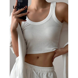 Lovito Casual Blusa Feminina Lisa Básica LBL08257
