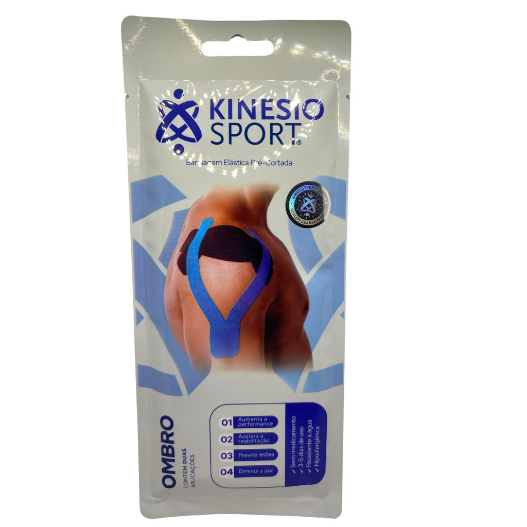 Bandagem Elastica Adesiva KinesioSport Pre-Cortada Ombro