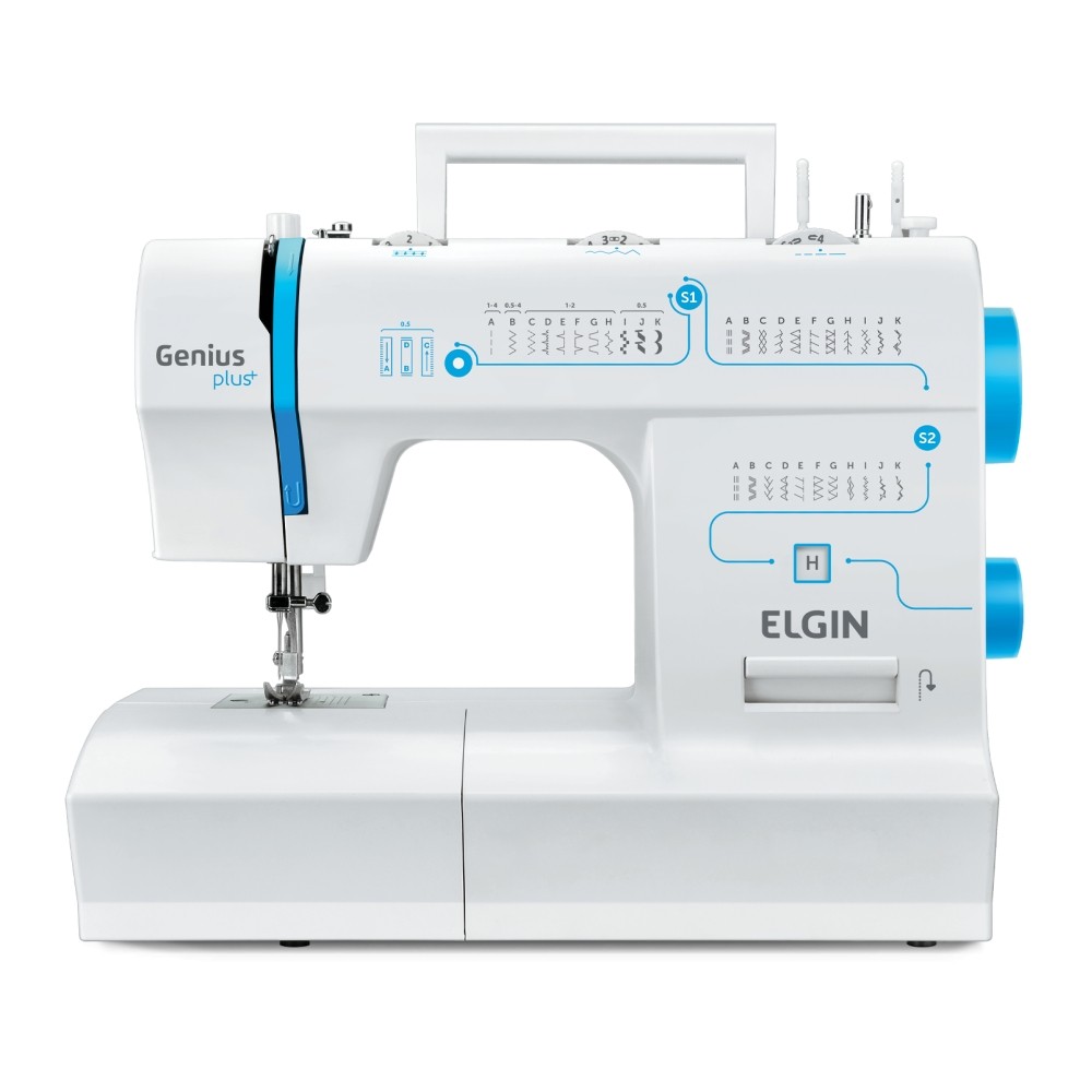 Maquina De Costura Elgin Genius Plus+ Jx4035 110V Eletrônica 31 Pontos