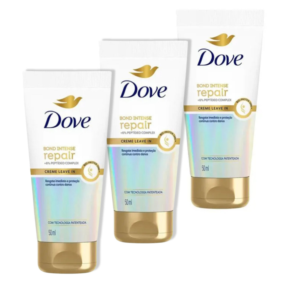 3 Uni Creme Leave-in Dove Bond Intense Repair - 50ml