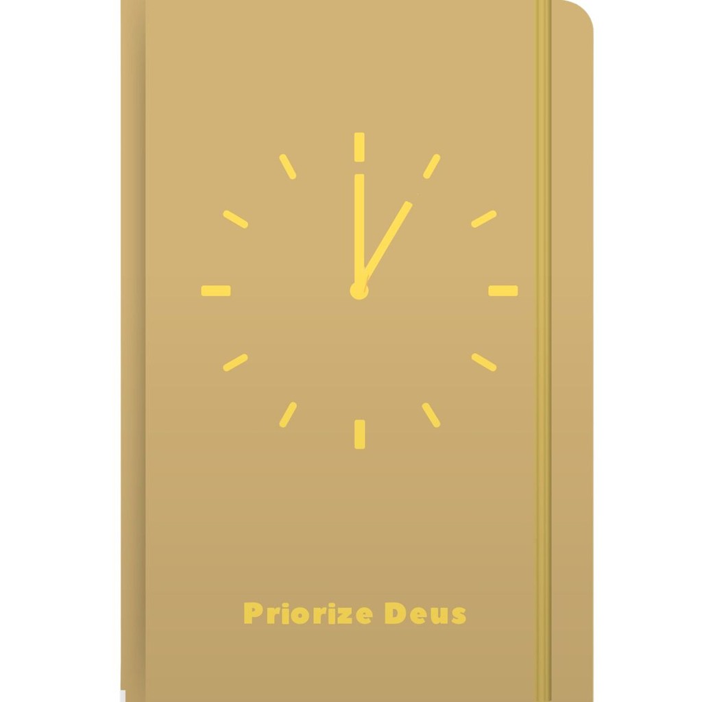 Caderno Moleskine Priorize Deus | Capa Dura | Bege em Oferta na Shopee