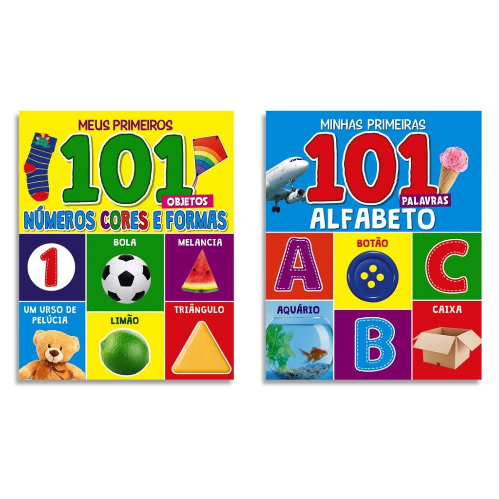 Combo Minhas Primeiras 101 Palavras - Kit com 2 Livrinhos