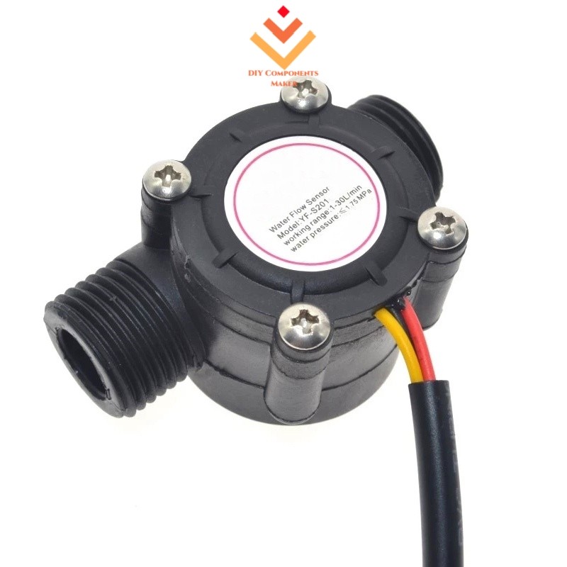 YF-S201 1/2 " Sensor De Fluxo De Água Medidor De Vazão Controlador Dispositivo De Medição De 1-30L/min
