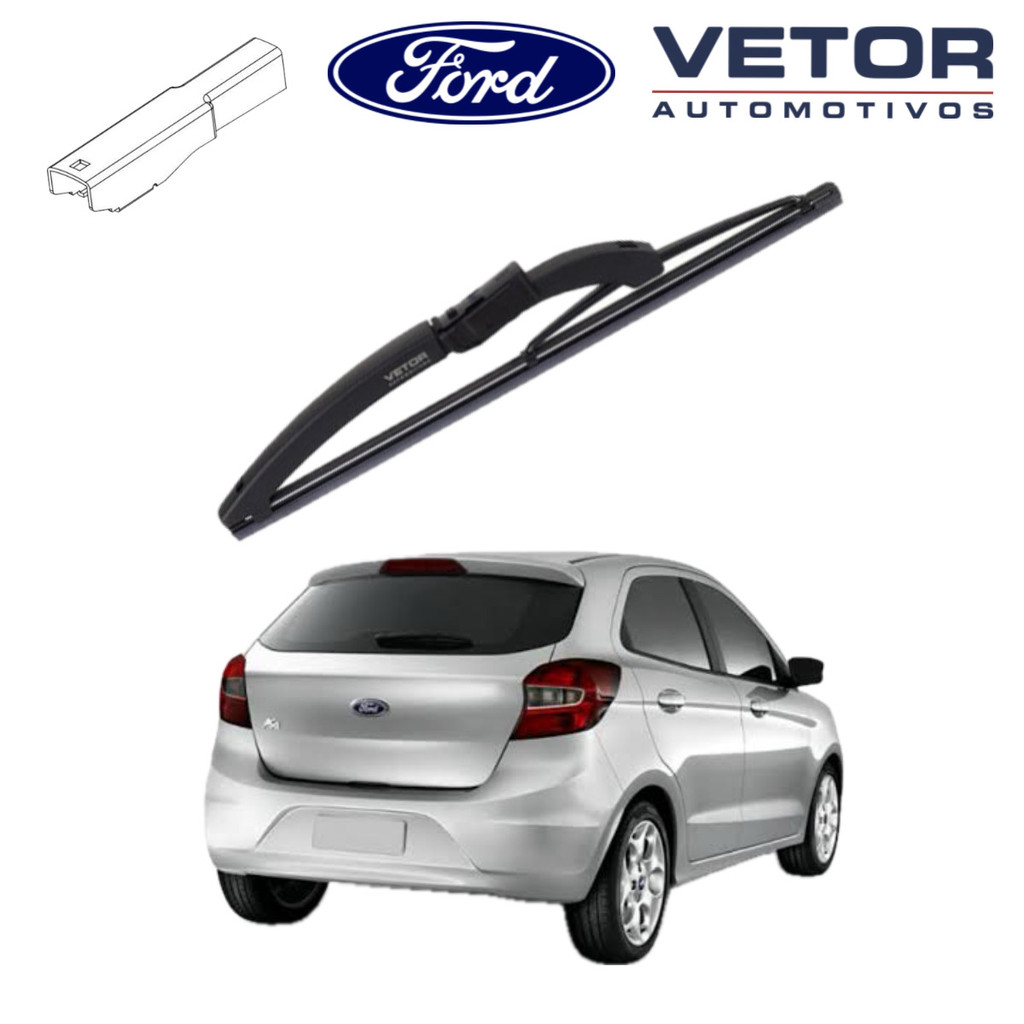 Palheta Traseira Premium Ford Ka (2015 a 2019) Limpador Traseiro Original Vetor em Oferta na Shopee