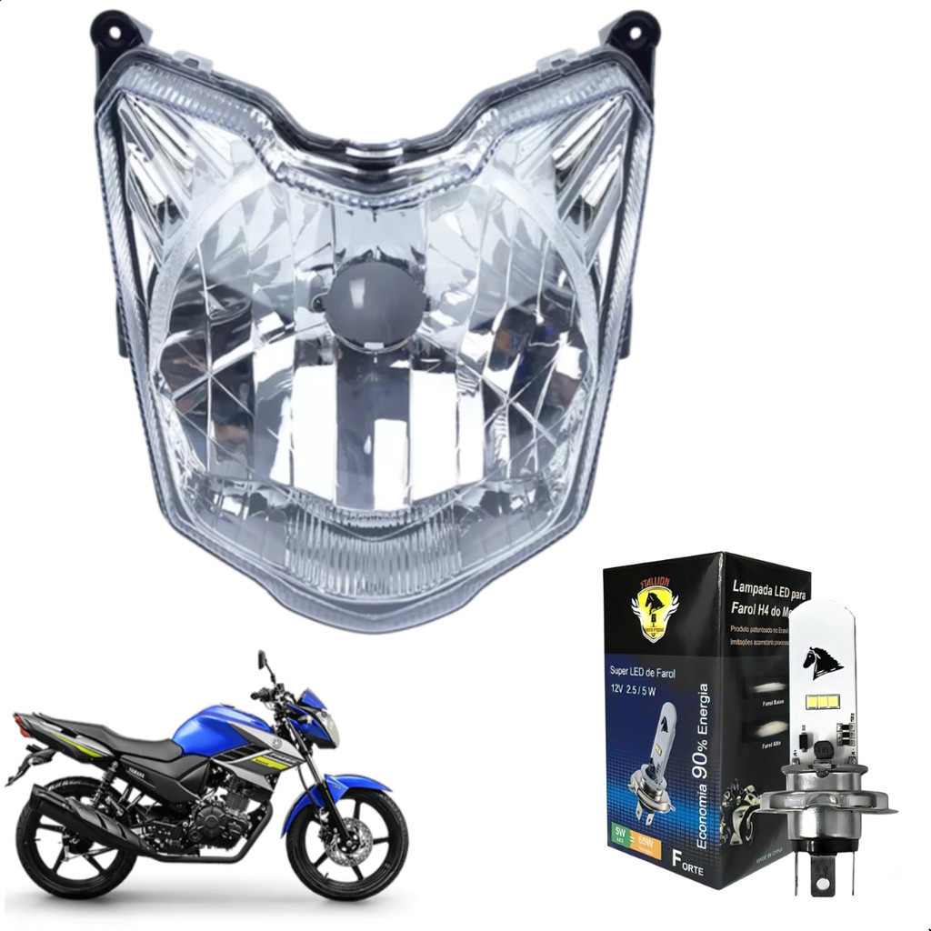 Farol Para Fazer 150 2016 Bloco Óptico Plasmoto E Led 8000k
