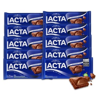 Chocolate ao Leite Lacta Kit 10 barras de 80g em Oferta na Shopee