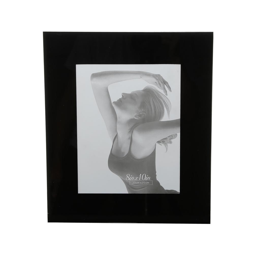 Porta Retrato Wolff de Vidro Preto 15cm x 20cm - Home & Living