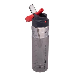 Garrafa Squeeze Wolff de Policarbonato Preta e Vermelha 830m em Oferta na Shopee