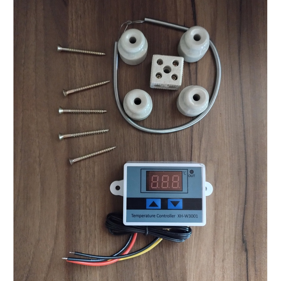 Termostato Kit Resistência Para Aquecimento De Chocadeira