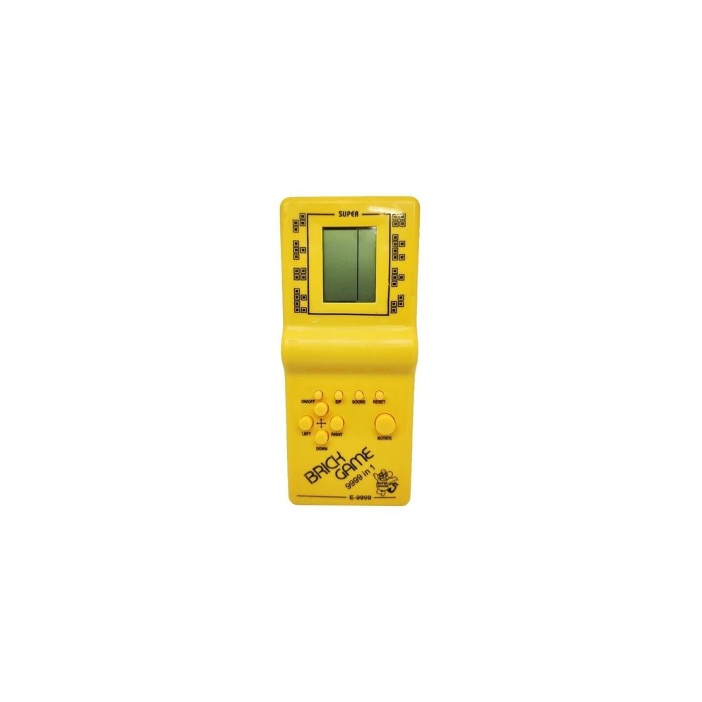 Mini Game Retrô Portátil Brick Game 9999 In 1 Amarelo