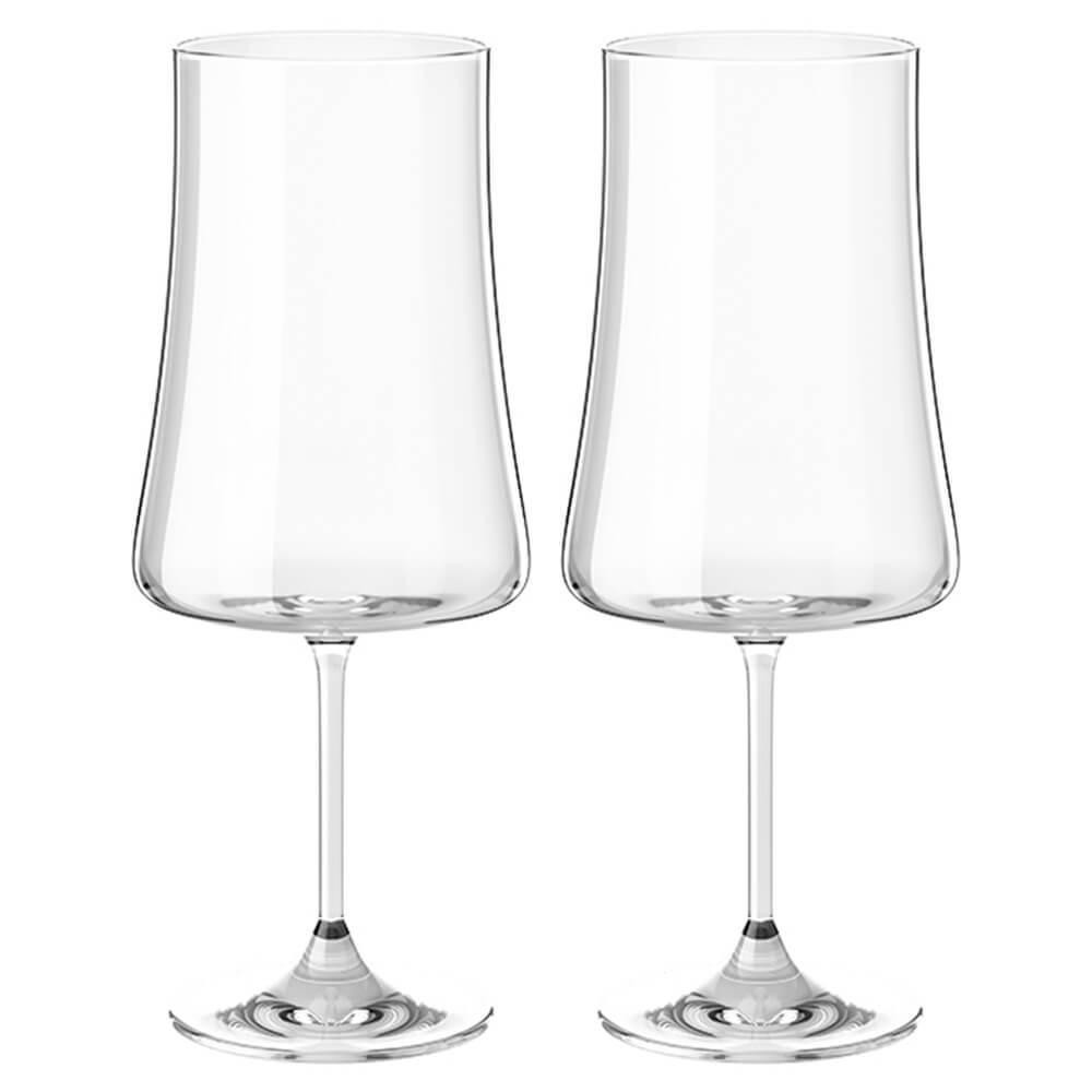 Taças de Vinho e Água Cristal 560ml Com Titânio Pleasure 2 peças - Haus Concept