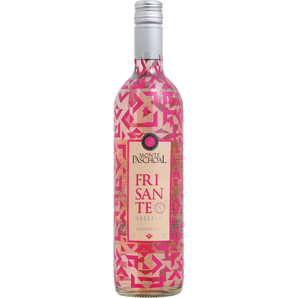 VINHO MONTE PASCHOAL FRISANTE MOSCATO ROSÉ SUAVE 750ML em Oferta na Shopee