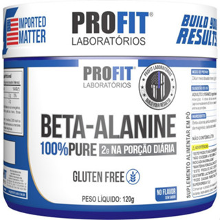 Beta Alanina 100% Pure Pote 120g - Profit Sabor Natural em Oferta na Shopee