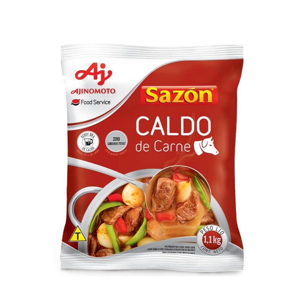 Caldo Em Pó SAZÓN Profissional Sabor Carne 1,1Kg