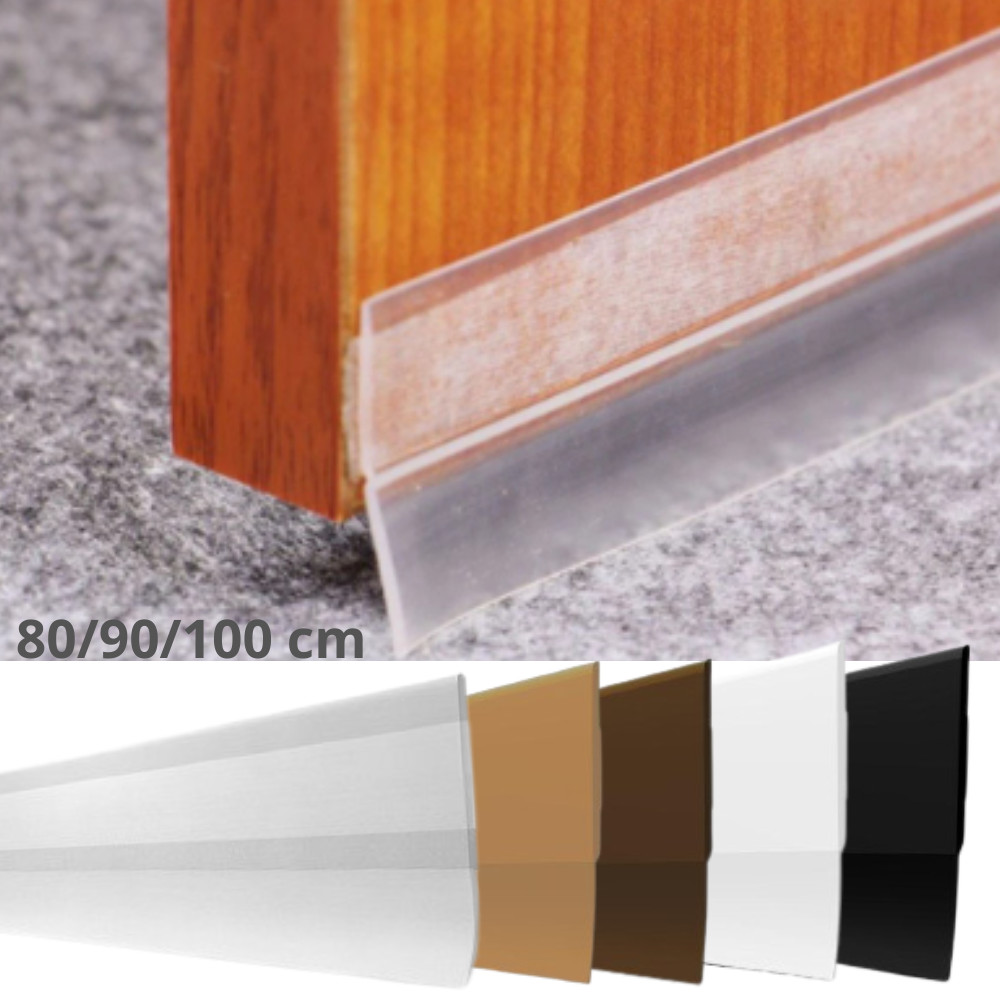 veda porta slim auto adesivo 80/90/100cm fita silicone protetor contra insetos poeira e agua friso vedação ar e sonora