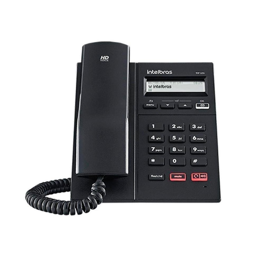 TELEFONE IP TIP 125I PRETO INTELBRAS