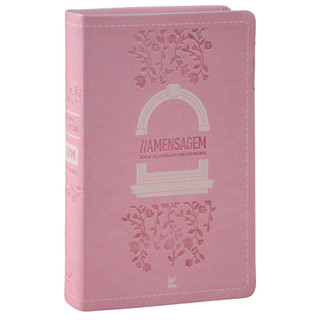 Bíblia A Mensagem | Letra Gigante | Capa Luxo Rosa Floral em Oferta na Shopee