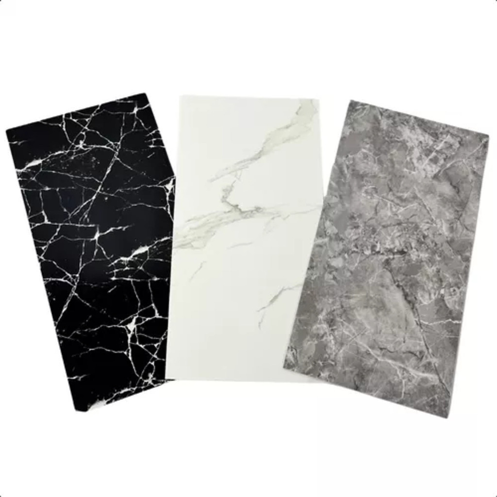 Kit de 20 Placas 3d Revestimento De Parede Auto Adesivo Marmore 60x30cm Promoção 20 peças em Oferta na Shopee