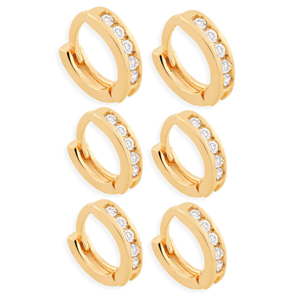 Brincos Rommanel Argola 3 Furos: Onde Comprar | BuscaProdutos