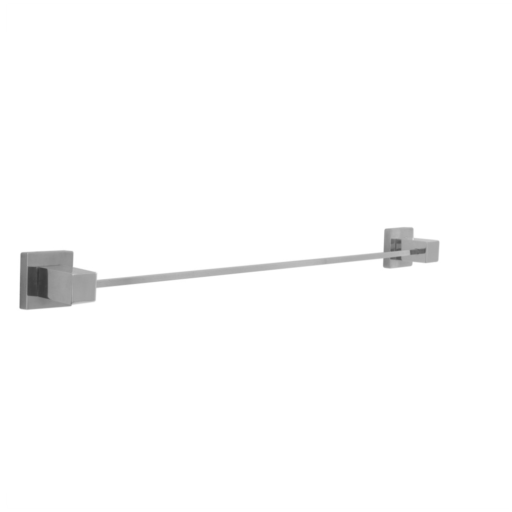 Porta Toalha Reto Para Banheiro Metal Quadrado Polido