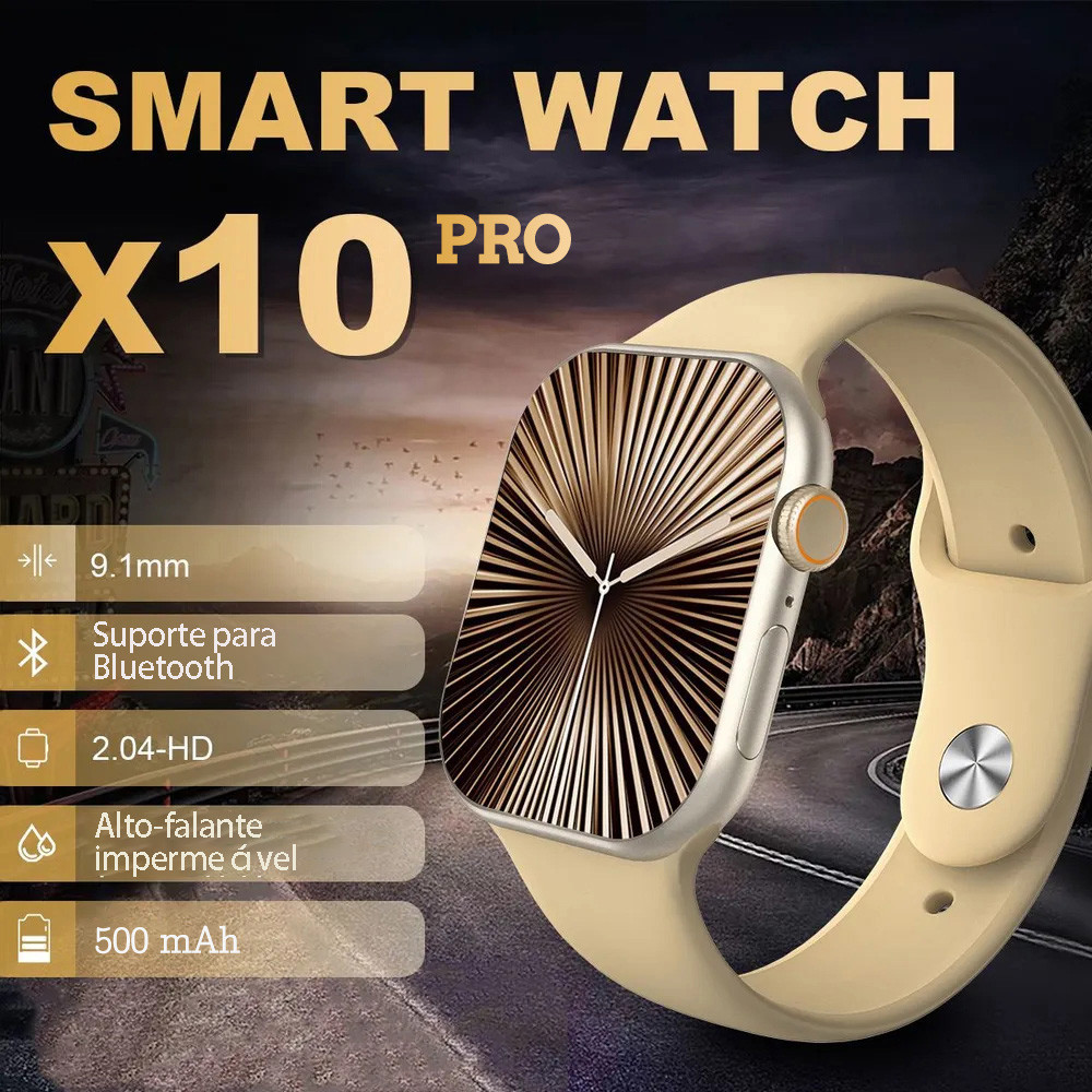 Smartwatch X10 PRO Relogio Inteligente X10 Masculino E Feminino Chatgpt GPS NFC Lançamento Original 41mm 45mm