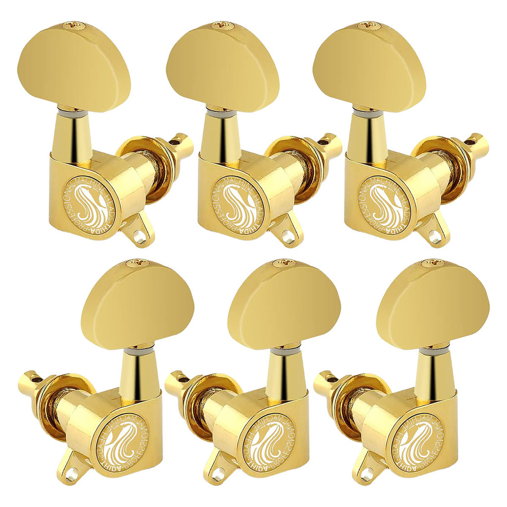 Tarraxas Tarrachas Meia Lua Dourada Para Guitarra Violao 3x3 em Oferta na Shopee