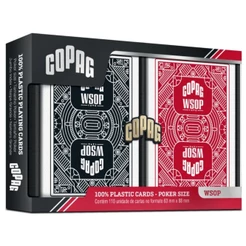 BARALHO DUPLO WORLD SERIES OF POKER WSOP 110 CARTAS COPAG POKER SIZE DOUBLE DECK 100% PLÁSTICO CARDS