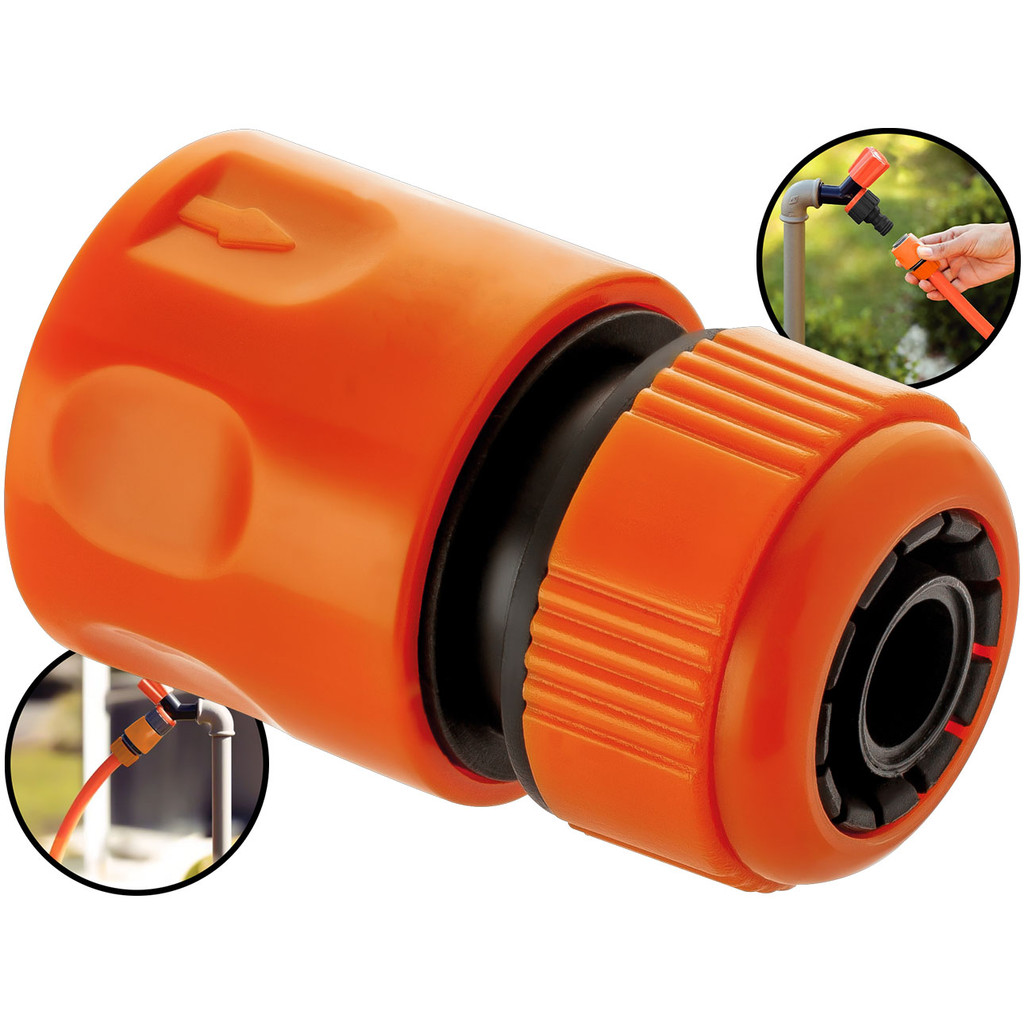 Engate Rápido Adaptador Conector De Mangueira Jardim Passagem Livre 1/2 Universal	 em Oferta na Shopee