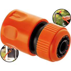 Engate Rápido Adaptador Conector De Mangueira Jardim Passagem Livre 1/2 Universal