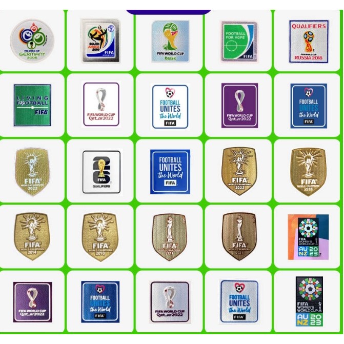 Emblema de futebol [Copa do Mundo] Patch de futebol [Champion] Patch de honra de futebol internacional/Brasil/Argentina/