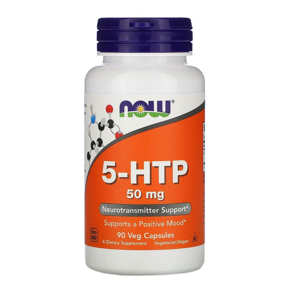 5-HTP 50mg Now Foods 90Veg Cápsulas Importado - Health