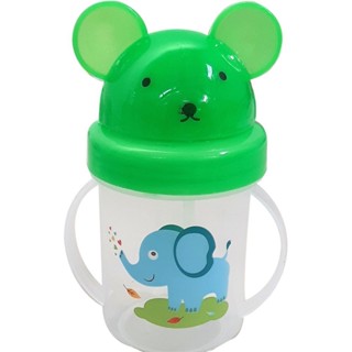 Copo Infantil Urso Bebe Canudo e Alça Tipo Chuquinha Xuquinha 200ml