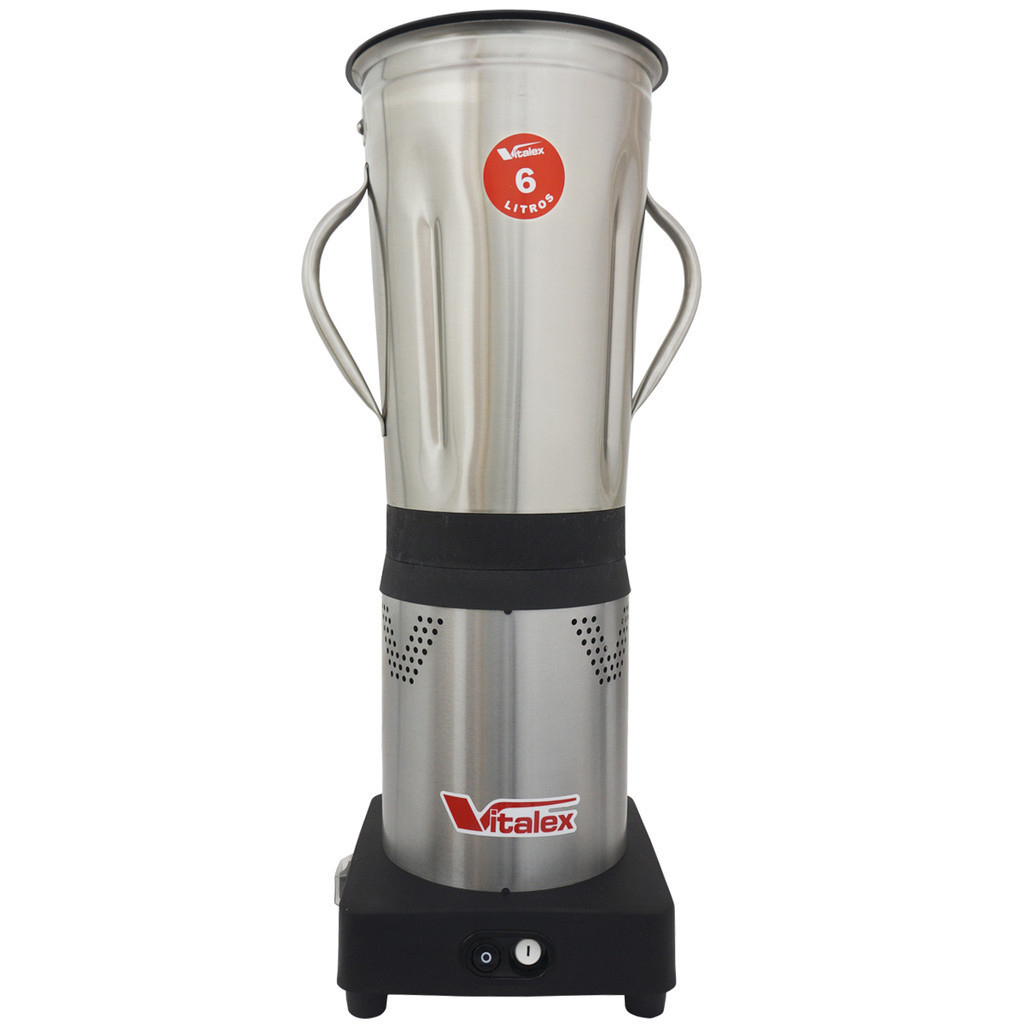 Liquidificador Industrial Baixa Rotação 6 Litros 1000W Profissional Copo Inox Vitalex Lqi-06 Bivolt
