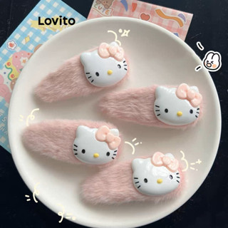 Lovito Grampos De Cabelo Com Padrão De Desenho Animado Fofo Para Mulheres LFA14411