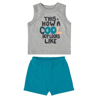 Conjunto Regata e Bermuda Infantil Guloseima em Oferta na Shopee